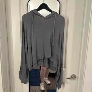 Mono B Charcoal Gray Relaxed Hoodie